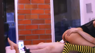 The stepsister and second stepbrother have sex in her room while the family is at a birthday party