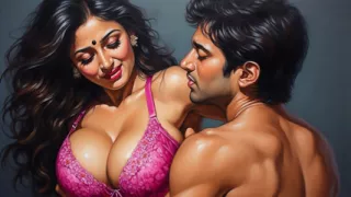 Village Bhabhi Wearing Pink Bra Romantic Video