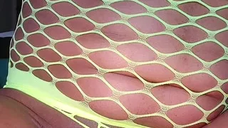 Milah plays with his big cock and cums