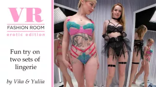 Vika & Yuliia Tries On Two Sets Of Lingerie