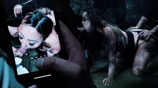 Asian Slut Gangbang - Japanese Girl With Big Tits Gets Used Like A Fuckdoll In The Woods Freeze Fetish