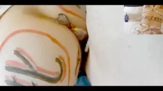 Mayu No.88: Convulsions, Dirty Talk, Nipple Piercings, Anal Beads, 2-hole Sex, Squirting, Creampie, Drinking Semen