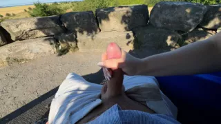 City Tour gone Wild - Risky Handjob, Blowjob and Doggy - Almost caught!