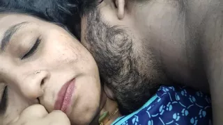 Nighty removal and hot romance with boobs press