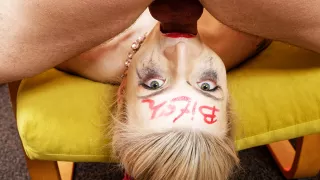 Skinny Girl Gets Extreme Face Fucked