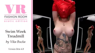 Vika's Treadmill Swim Week Show. Part 2