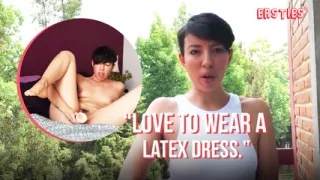 Ersties - Dark Hair Beauty Paula V Rubs Herself with Ice Before Riding a Dildo