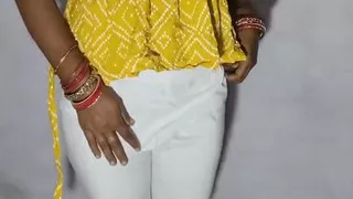 Part 2 Young Tight Boobs Bhabhi Playing with Self