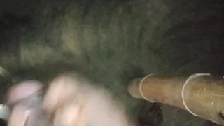 Look at the young boy's land.