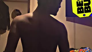 Twerking In My Red Undies While I Feeling All On My Body And Playing With My Big Black Cock