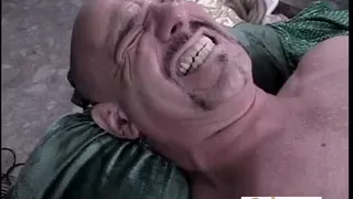 Poor dude receive strapon from nasty mistress