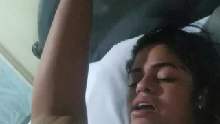 the cheating slut wife was so horny waiting for me but fucked my lil stepbrother while i&#039;m not at home