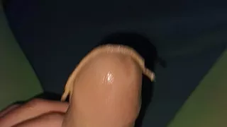 Another cumshot inside gray high spandex tights