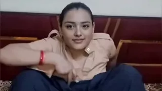 School girl gets naked on video call