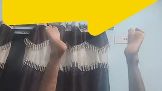 Indian smart young boy's dick not erected try to erection