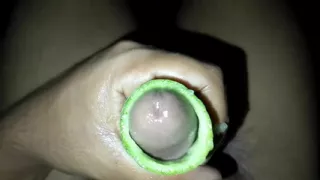 Hot Solo Sex with Homemade Veggie Toy - So Wet & Wild!