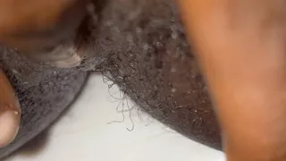 Ebony girl shows off her big ass and boobs