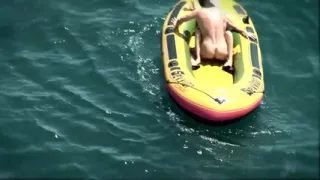 Christine Alexis gets the cum fucked out of her on a raft in the ocean