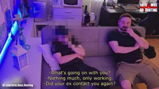 My Str8 Friend Chris Is Horny Because He Broke up with His GF for Some Time and so I Suck His Big Cock and Play with His Nipples