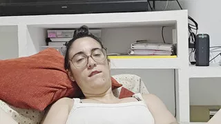 Masturbating with my wet thong