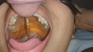Pissing and cumming in my piss slave's deep throat