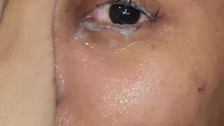 Throat Fuck with Cum in the Eye