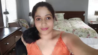 Sexy Nisha Bhabhi fingered her ex-boyfriend by putting cucumber in pussy