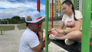 I find a sad girl in the park and end up comforting her with my rich, hard cock