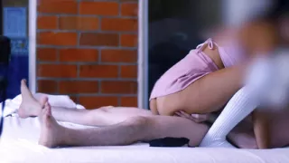 Sister-in-law and her sister's partner at the gym.