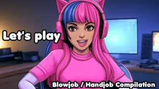 Let's Play - Blowjob / Handjob - Compilation [2 Minutes Editon]