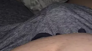 Step mom hand slip under step son underwear touching his dick in erection