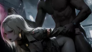 Her Slender Frame, Glistening in Droplets, Is Less a Body and More a Prayer Whispered to the Night.