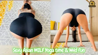 Sexy Asian Milf Yoga Time & Wild Fun
