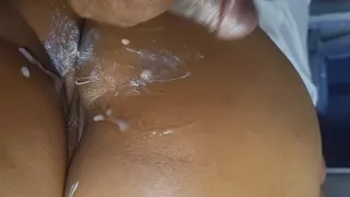 My ex girlfriend  let me come on her pussy