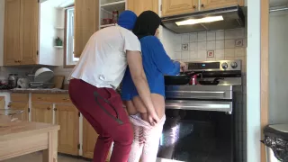 Verified Amateurs - Turkish Stepmother Lets Horny Stepson Fuck Her In The Kitchen - Turk Turbanli