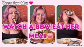 Ssbbw Emma Eating Egg And Beans