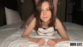 My Sexy Neighbor Is Going Crazy. Her Tiny Pussy Can Barely Fit That Cock 11 Min