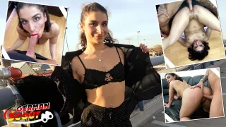 Brünettes deutsches Luder lässt sich casten und vögeln