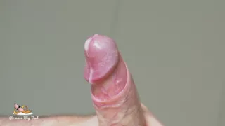 Closeup cumshot explosion slow motion daddy big cock