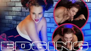 Pov Edging - Nerdy Kora Visits The Red Room