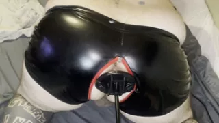 Fuck machine fucks me doggy style big orgasm
