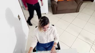 Secretary has her asshole used by her boss in the office.