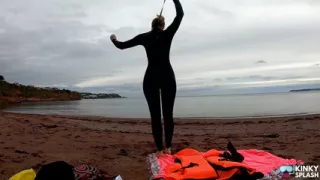 Strapped Tight & Floating Free - Sexy Wetsuit Life Jacket Test