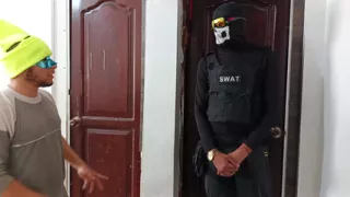 The nightclub has a very sensual Colombian visiting her! She dances beautifully with a customer.