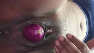 Dehati indian girl vs Bringel vegitables sex