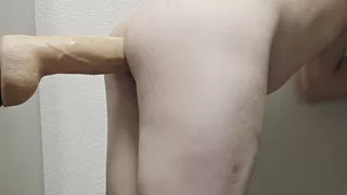 Taking John Holmes Dildo deep