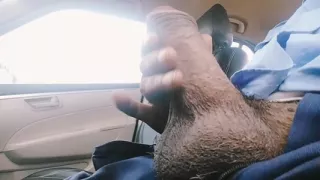 Sexy Cock Masturbation on the Car