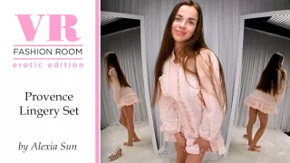 Alexia Sun Try On Provence Lingery Set