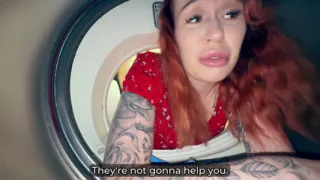 Step Son Fucks Step Mom Stuck in Washer - Hot Creampie Finish