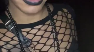 Pissing Tranny on Night Walk